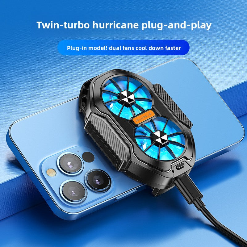 Wireless Charging Phone Cooler — Dual Fan | Silent Cooling for Mobile Gaming | NovaTech