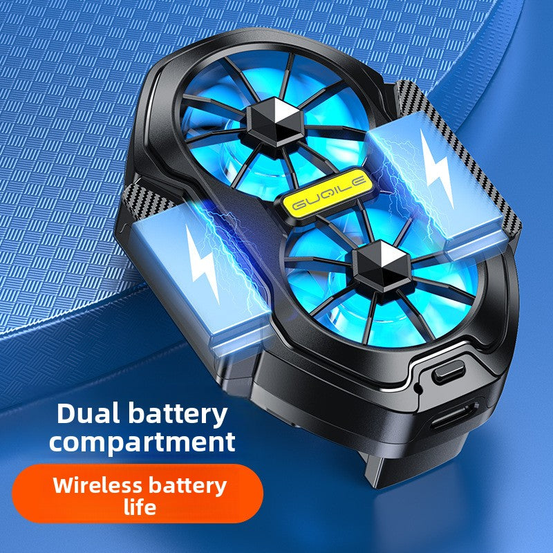 Wireless Charging Phone Cooler — Dual Fan | Silent Cooling for Mobile Gaming | NovaTech