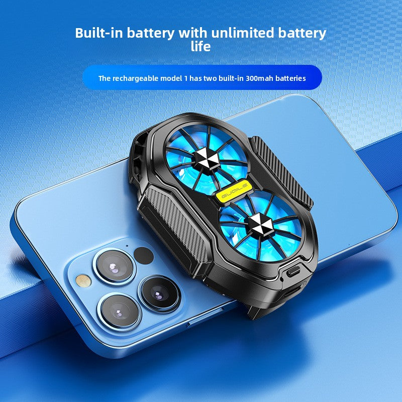 Wireless Charging Phone Cooler — Dual Fan | Silent Cooling for Mobile Gaming | NovaTech